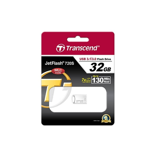 Памет Transcend 32GB JETFLASH 720 Silver Plating MLC