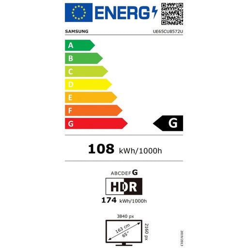 Телевизор Samsung 65 65CU8572 4K LED TV SMART 3xHDMI 2xUSB