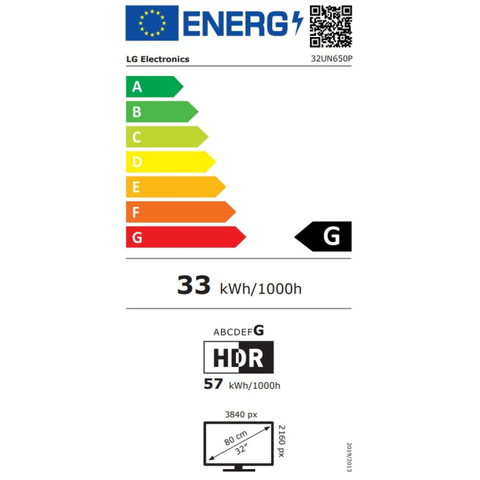 Монитор LG 32UN650P-W 31.5 UltraFine UHD LED AG IPS DCI-P3