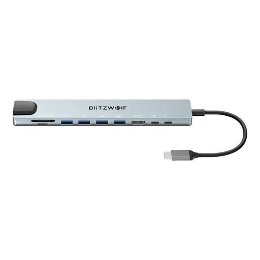 10в1 докинг станция Blitzwolf BW-TH5 USB-C сребърна