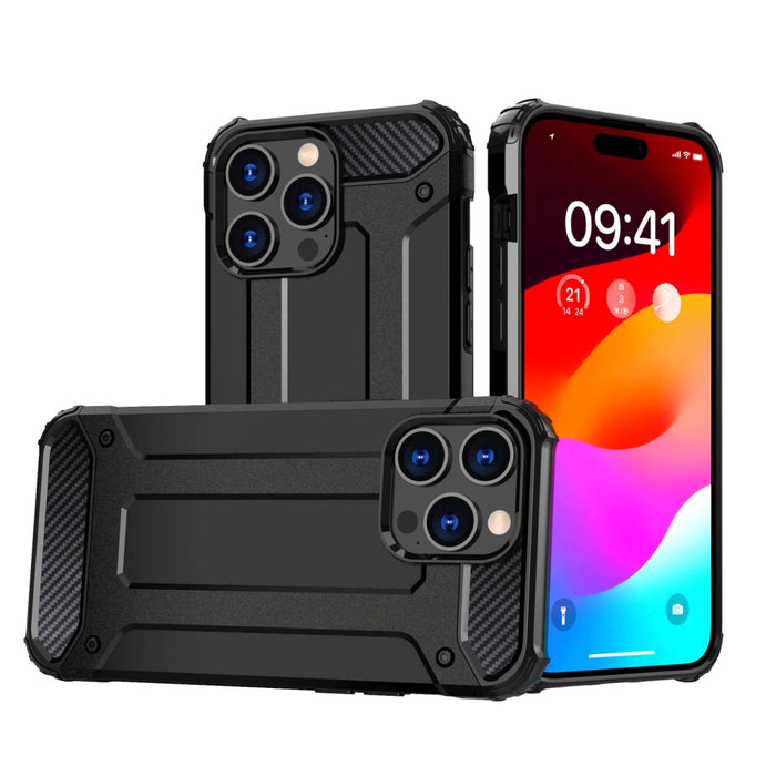 Кейс HQWear Hybrid Armor за iPhone 15 Pro Max черен