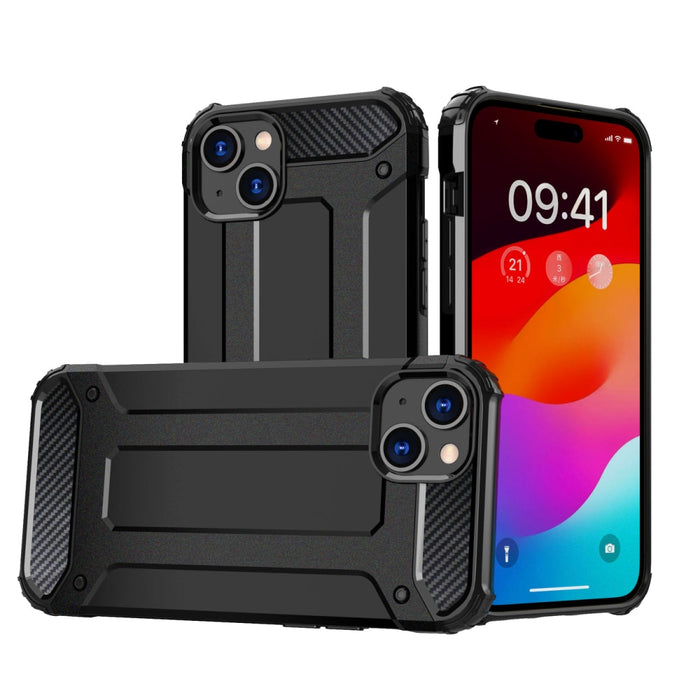 Кейс HQWear Hybrid Armor за iPhone 15 Plus черен