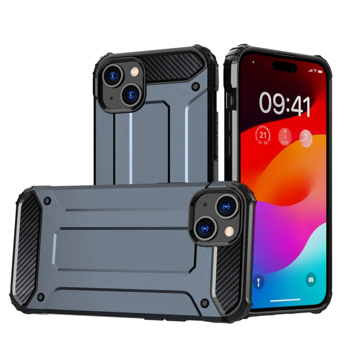 Кейс HQWear Hybrid Armor за iPhone 15 син