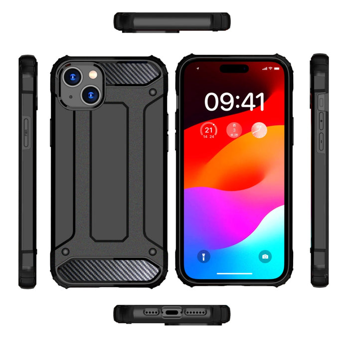 Кейс HQWear Hybrid Armor за iPhone 15 син