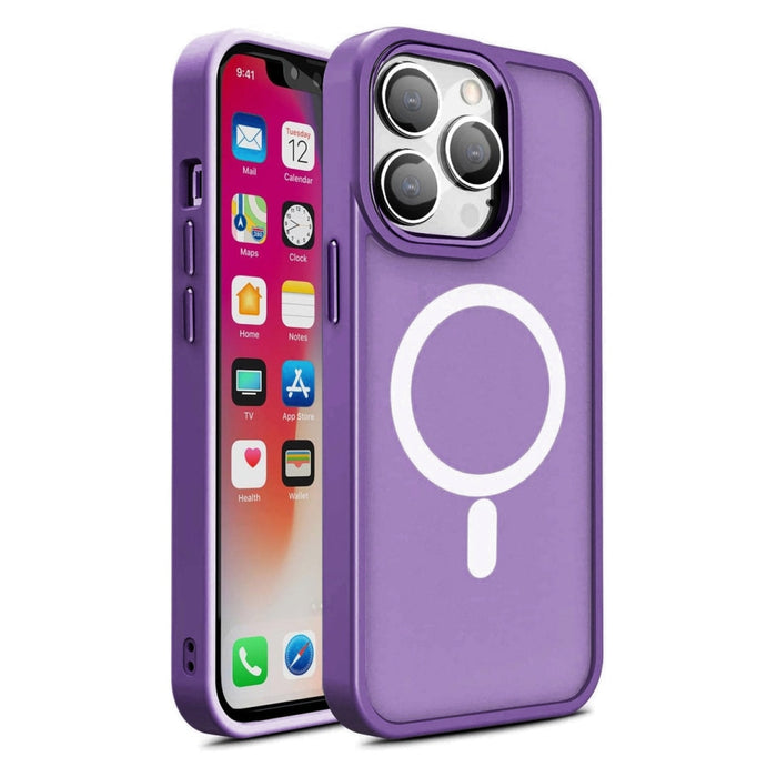 Кейс HQWear Color Matte за iPhone 15 Pro съвместим с MagSafe