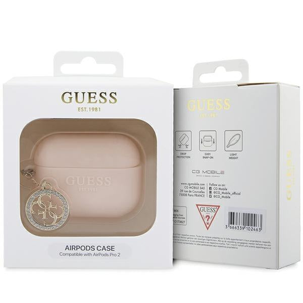 Кейс Guess GUAP23DSLGHDP за AirPods Pro 2 розов / розов 3D