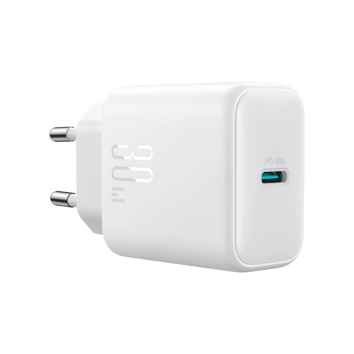 Зарядно с кабел Joyroom JR-TCF24, USB-C, PD, 30W, QC, SFC, USB-C, 1m, бяло