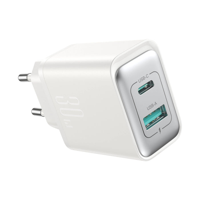 Зарядно Joyroom JR-TCF15, USB-C / USB-A, 30W, бяло