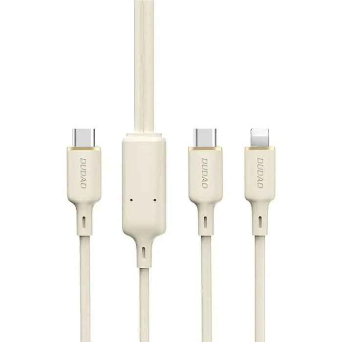 2в1 кабел Dudao L7SF USB-C към USB-C / Lightning