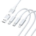 3в1 кабел 3mk Hyper Cable USB-A / USB-C към USB-C