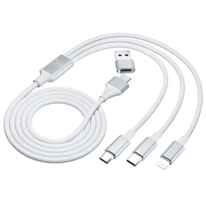 3в1 кабел 3mk Hyper Cable USB-A / USB-C към USB-C