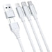 3в1 кабел 3mk Hyper Cable USB-A / USB-C към USB-C