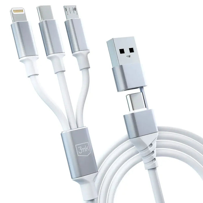 3в1 кабел 3mk Hyper Cable USB-A / USB-C към USB-C