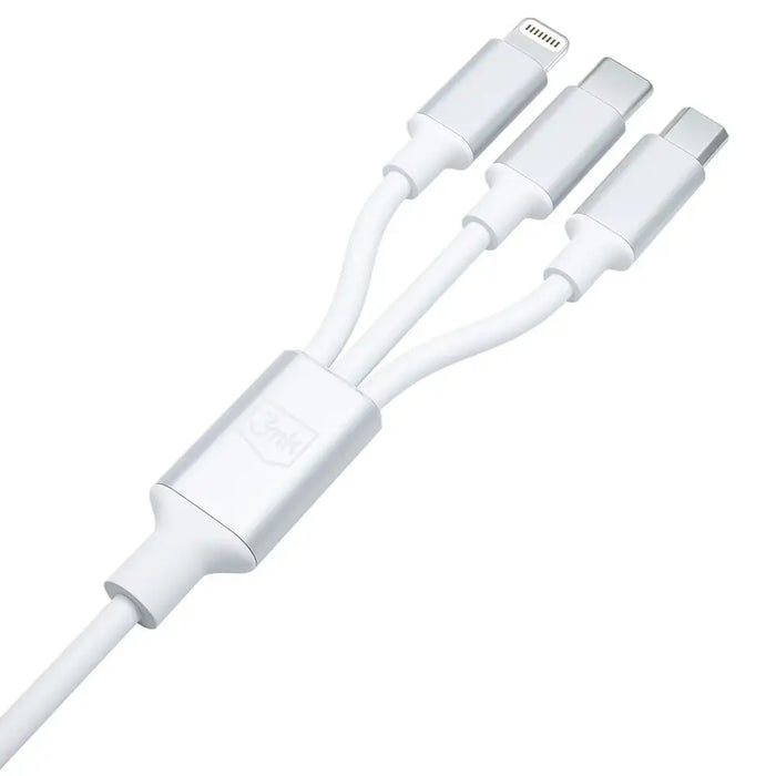 3в1 кабел 3mk Hyper Cable USB-A / USB-C към USB-C