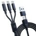 3в1 кабел 3mk Hyper Cable USB-A / USB-C към USB-C