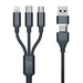 3в1 кабел 3mk Hyper Cable USB-A / USB-C към USB-C