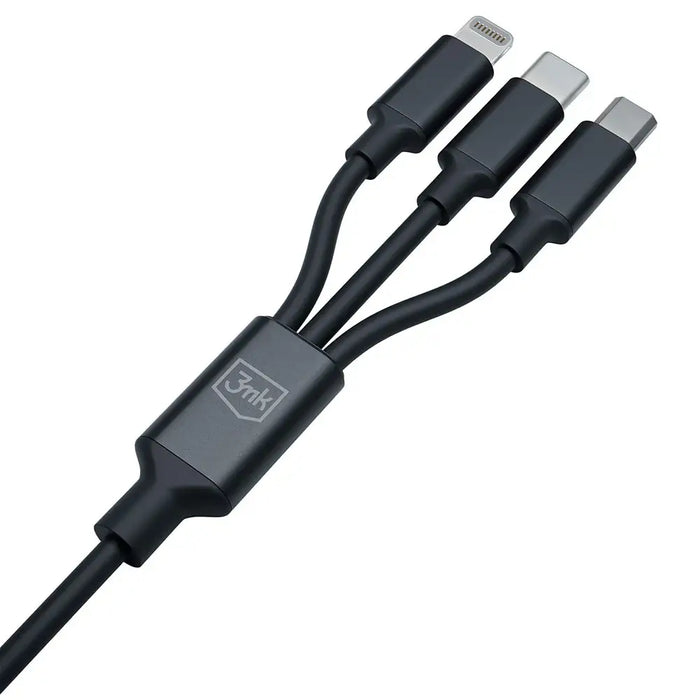 3в1 кабел 3mk Hyper Cable USB-A / USB-C към USB-C