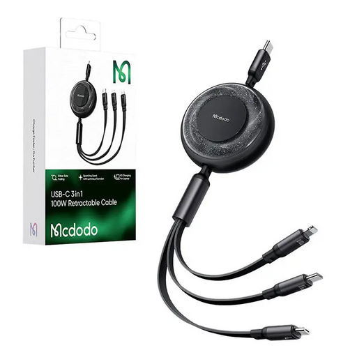 3в1 кабел Mcdodo CA-5220 USB към USB-C / Lightning