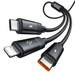 3в1 кабел Mcdodo CA-5790 USB към USB-C / Lightning