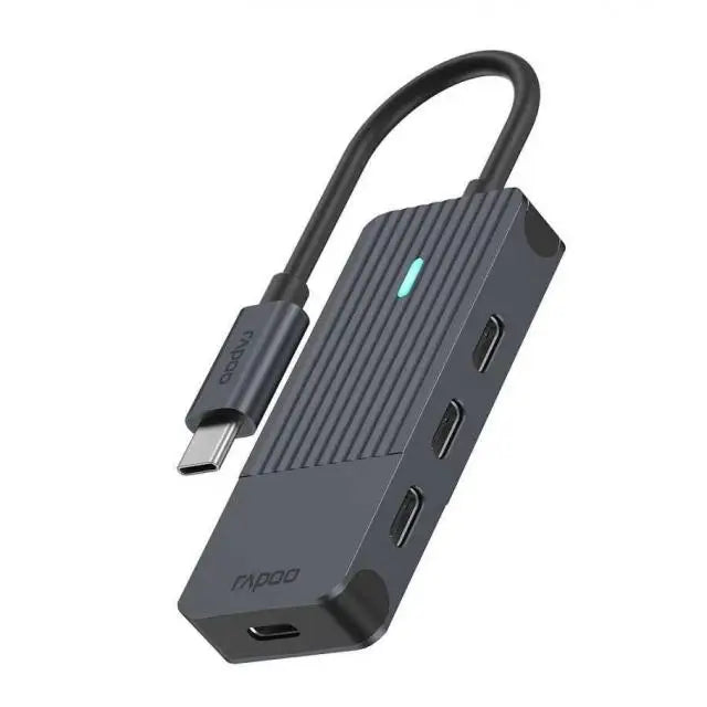 4-портов хъб USB-C RAPOO UCH-4002 4 x USB-C Черен