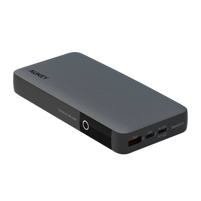 Преносима батерия Aukey PB-Y43, 20000mAh, 65W PD, черна