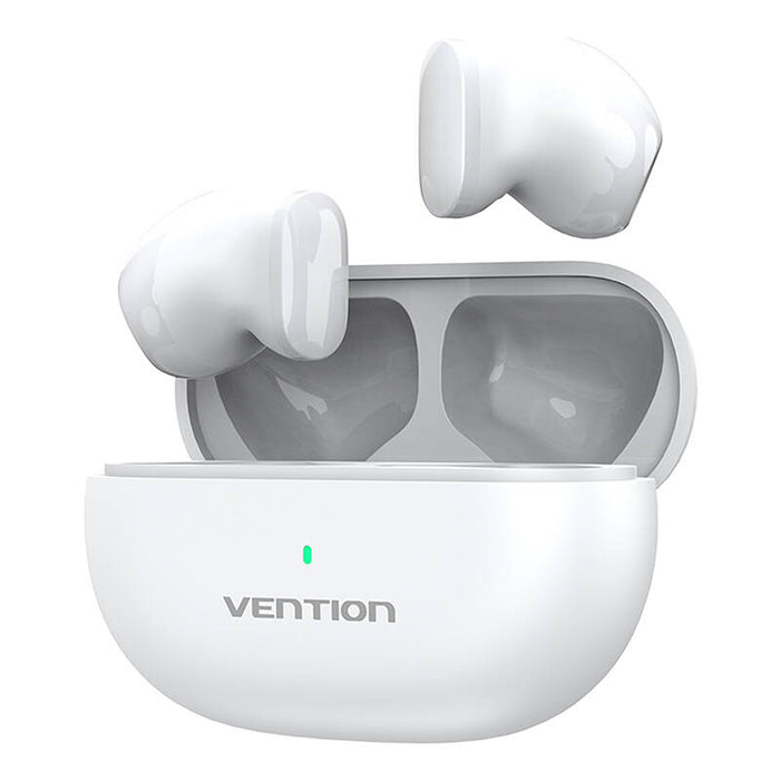 Безжични слушалки Vention NBLB0 Earbuds T12, Bluetooth 5.3, IPX4, бели