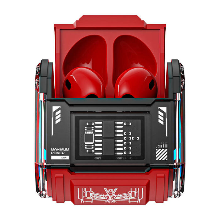 Безжични слушалки Transformers MG-C03, Bluetooth 5.2, червени