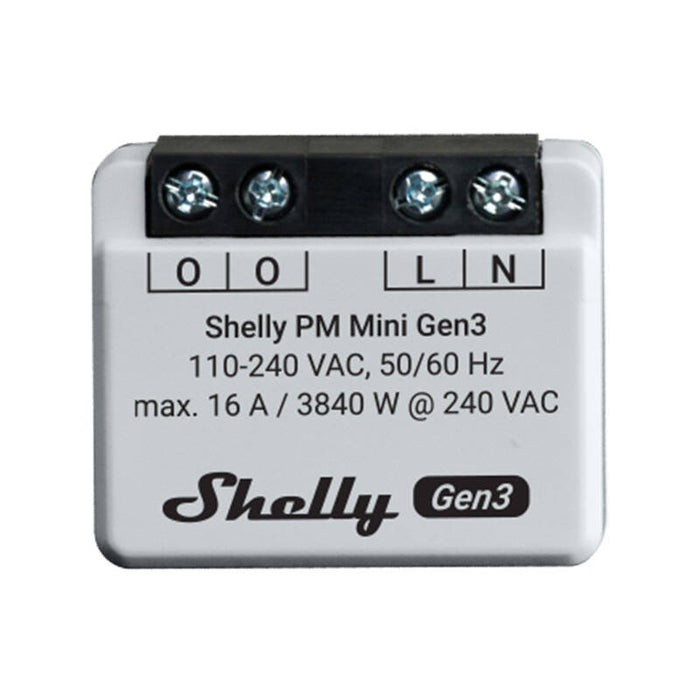 Електромер Shelly PM Mini Gen3, 2бр.