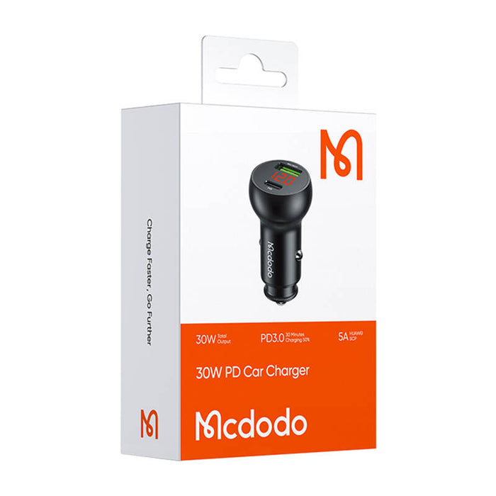 Зарядно за автомобил Mcdodo CC-6810, USB-A + USB-C, 30W