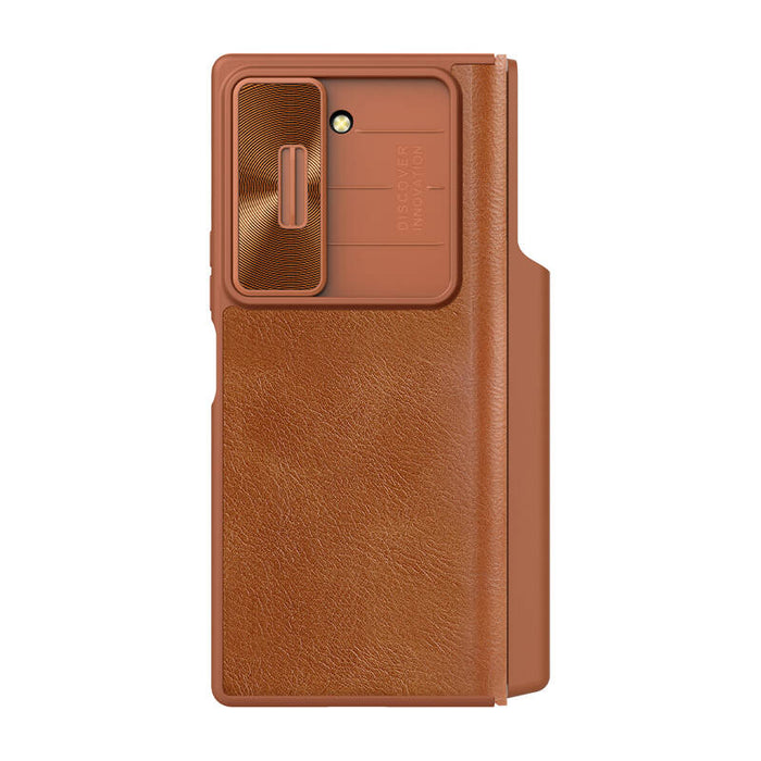 Кейс Nillkin Qin Pro Leather за Samsung Galaxy Z Fold 6 5G, бежов