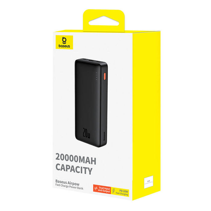 Преносима батерия Baseus Airpow, 20000mAh, 20W, черна