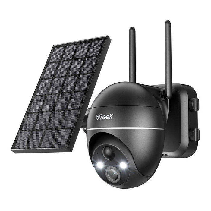 Външна камера със соларен панел ieGeek ZS-GX4S, 5MP, WiFi, черна