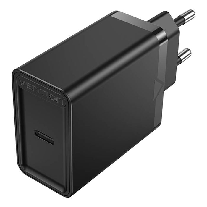 Зарядно Vention FAIB0-EU, USB-C, 30W, черно