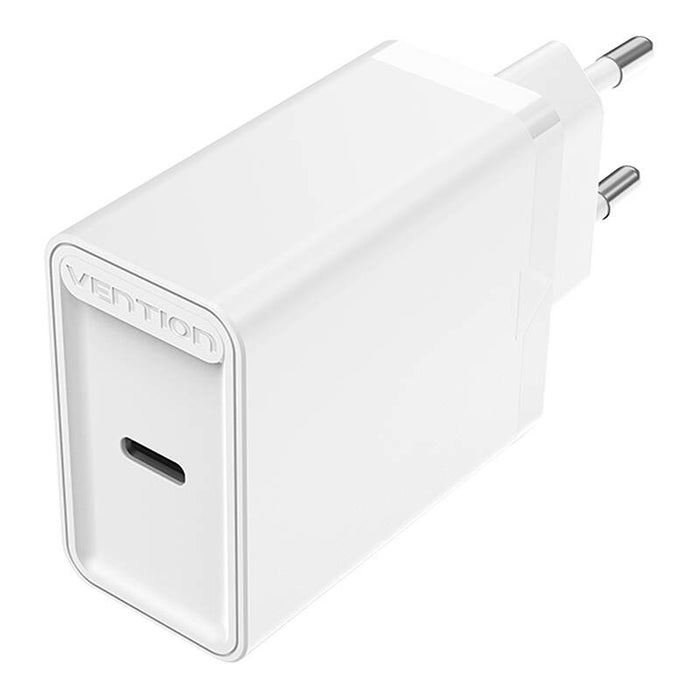 Зарядно Vention FAIW0-EU, USB-C, 30W, бляо