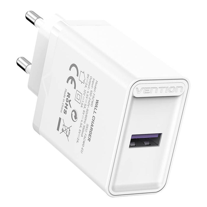 Зарядно Vention FACW0-EU, USB, 22.5W, бяло