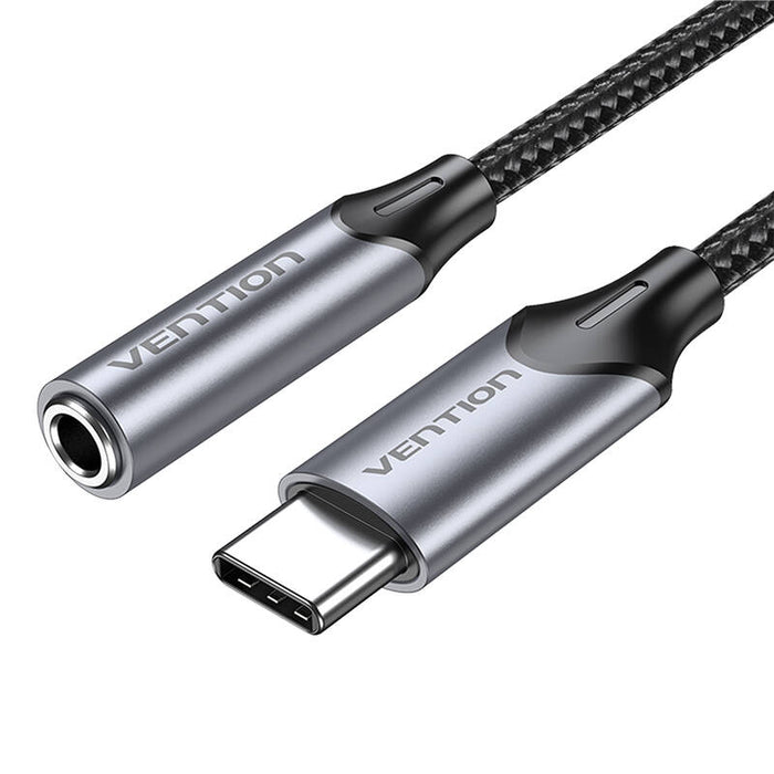 Аудио кабел Vention BGMHA, USB-C / 3.5mm, 0.1M, сив