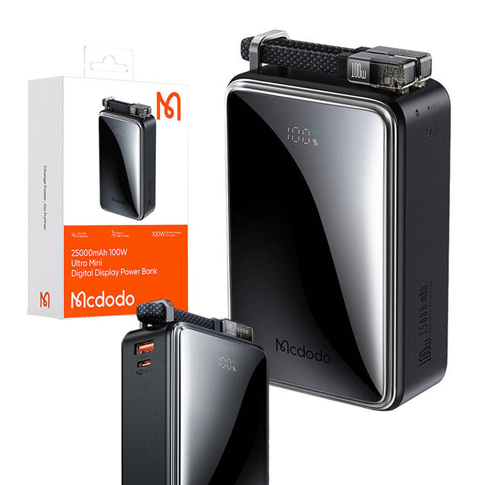 Преносима батерия Mcdodo MC-0561 Digital Dis, 25000mAh,100W, черна