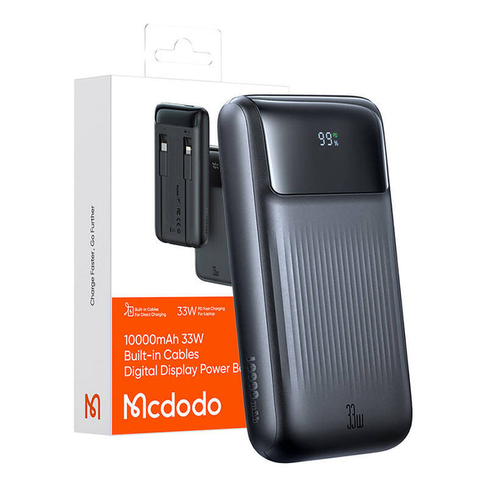 Преносима батерия Mcdodo MC-0231, Digital Dis, 10000mAh, 33W, черна