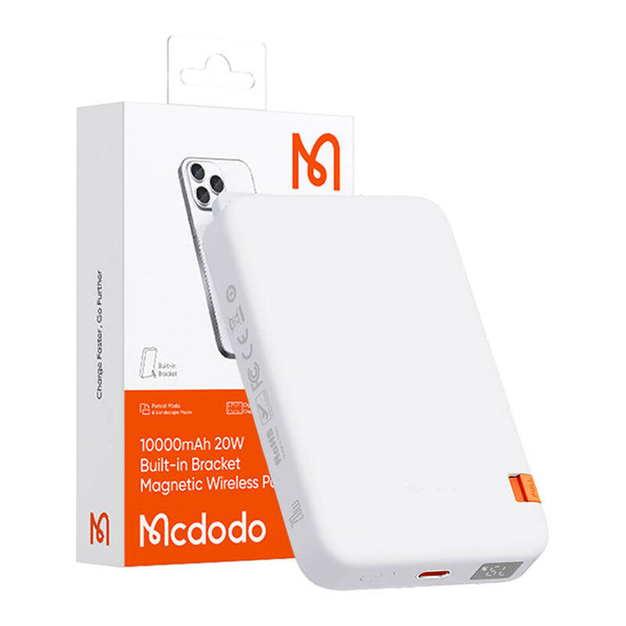 Магнитна преносима батерия Mcdodo MC-5100, 10000mAh, 20W, бяла