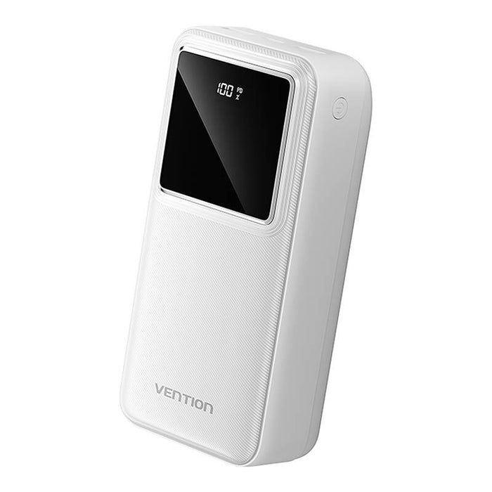 Преносима батерия Vention FHMW0, 30000mAh, 22.5 W, бяла