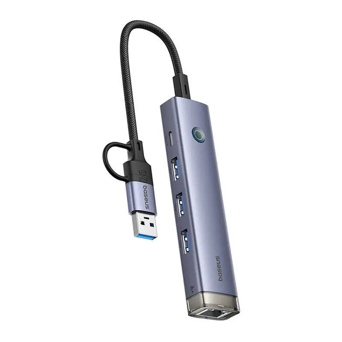 4в1 хъб Baseus UltraJoy USB-A & USB-C към 3x USB3.0