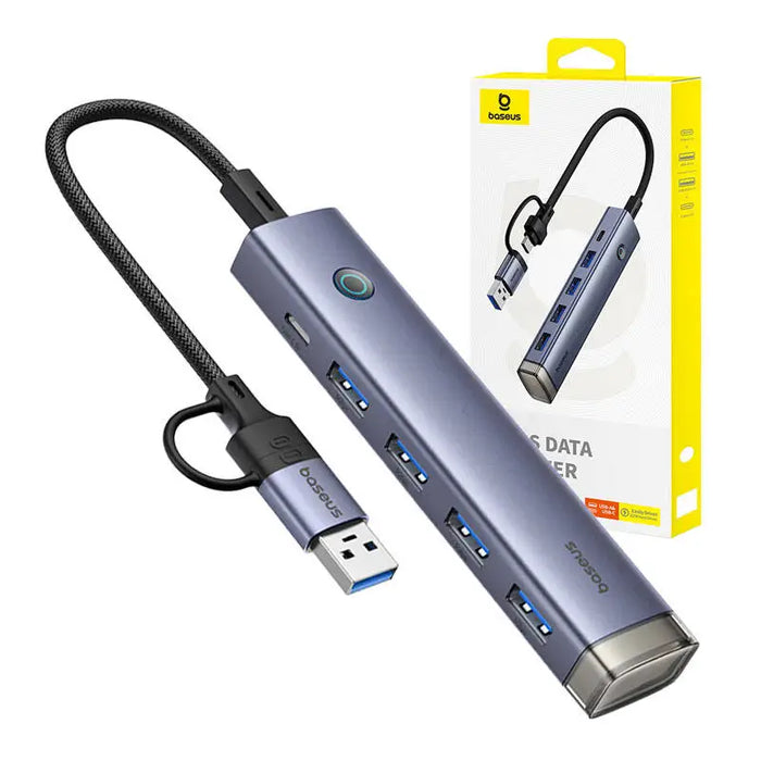 4в1 хъб Baseus UltraJoy USB-A & USB-C към 4x USB3.0