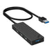 4в1 хъб INVZI MH04 4x USB 3.0 черен