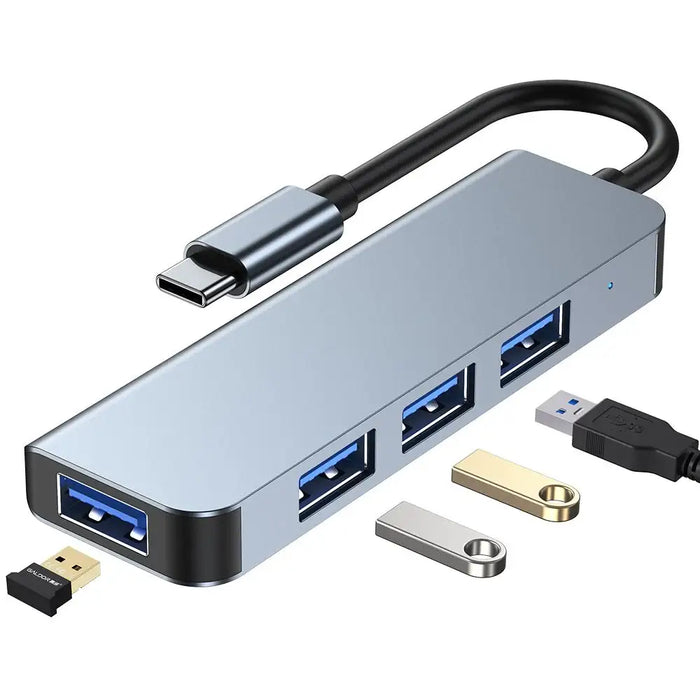 4в1 хъб Tech-Protect V1 USB-C към 3x USB-A 2.0