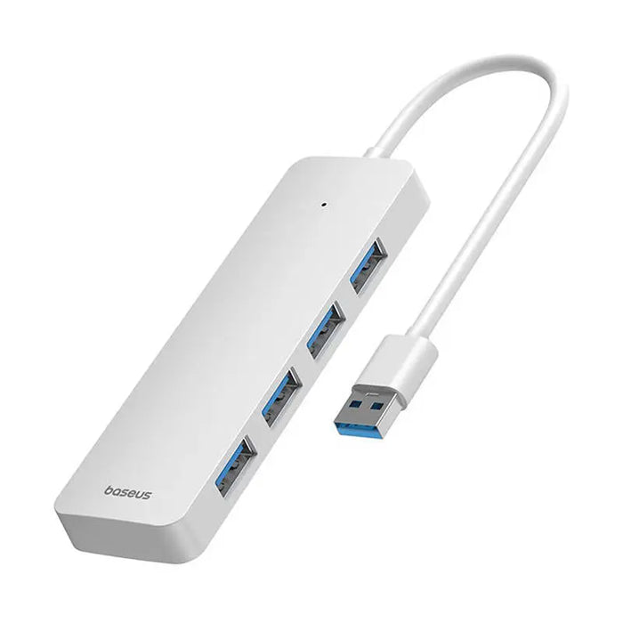 4в1 хъб Baseus UltraJoy Lite USB-A към USB 3.0 15cm бял