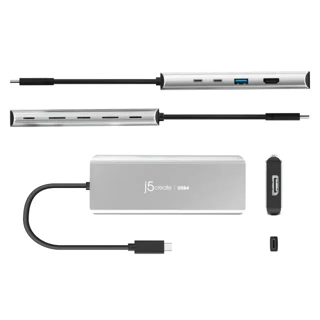 5-портов хъб j5create JCD401 USB4 Dual 4K