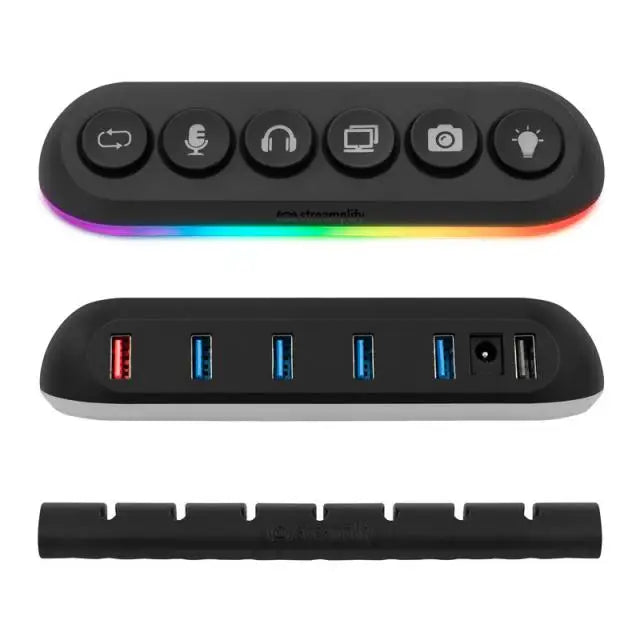 5 портов Хъб Streamplify HUB DECK 5 USB 3.0 RGB