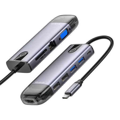 6в1 хъб Mcdodo HU-7740 USB-C към USB-C HDMI USB3.0*2 SD TF