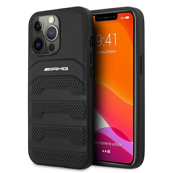 Кейс AMG AMHCP13XGSEBK за iPhone 13 Pro Max 6.7 черен /