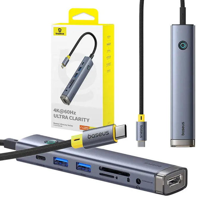 7в1 хъб Baseus UltraJoy USB-C към HDMI + 2x USB3.0